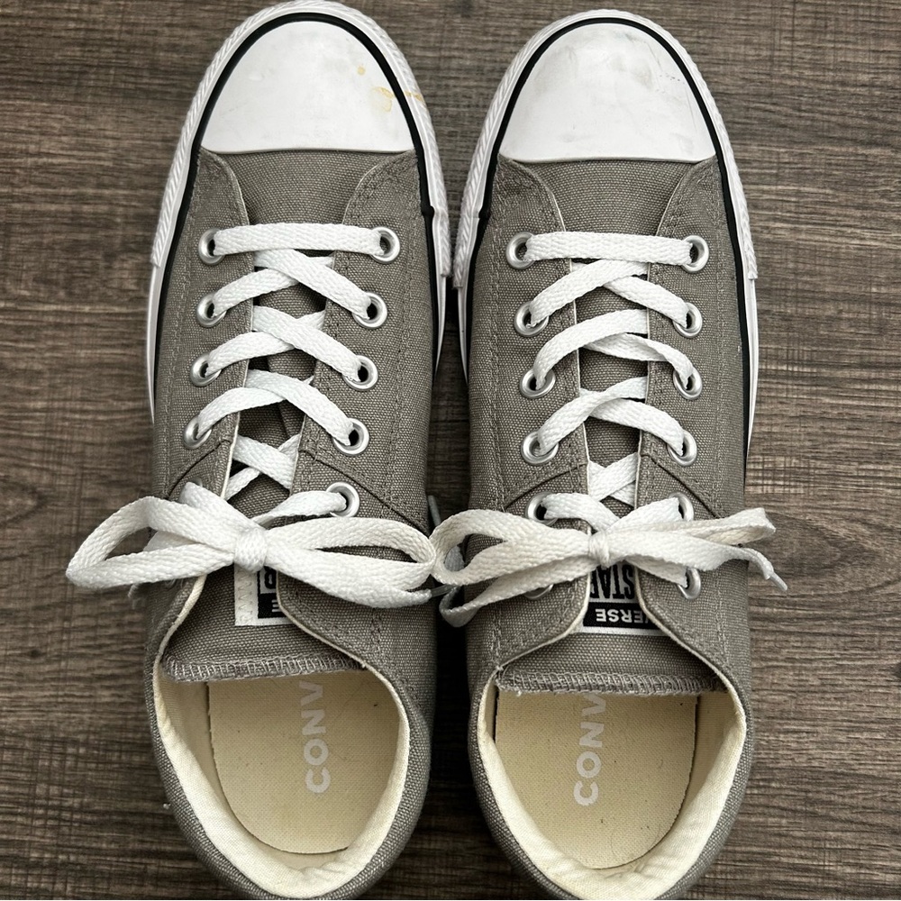 Converse Grey Canvas Sneakers